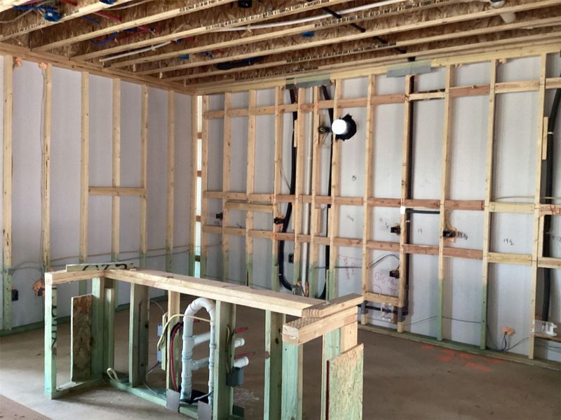 In-progress construction of a new home in Lariat, Liberty Hill, TX (Image 19).