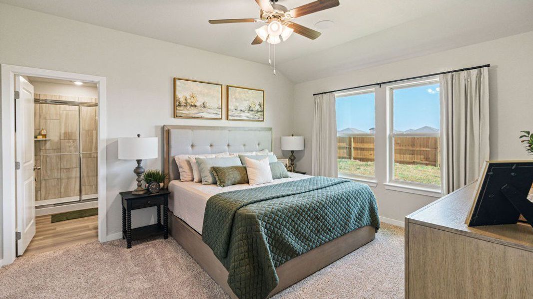 Furnished interior view inside a new home in Rancho Vista, Corpus Christi (Image 9).