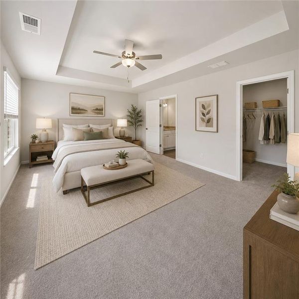 Furnished interior view inside a new home in Vickers Point - Single Family, Fairburn (Image 16).