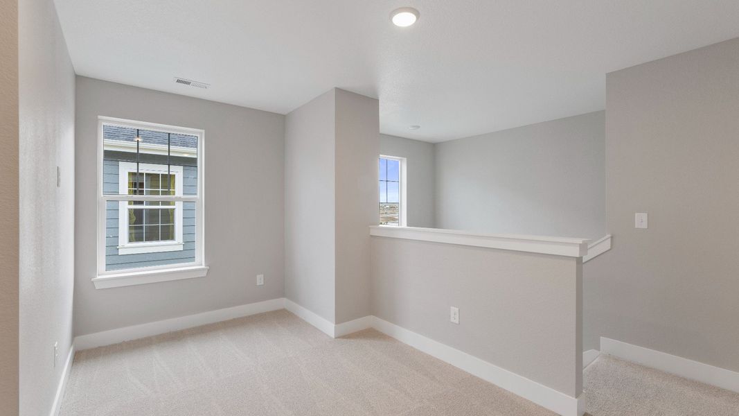 Furnished interior view inside a new home in Windler Single Family Homes, Aurora (Image 16). Furnished interior view inside a new home in Windler Single Family Homes, Aurora (Image 16).