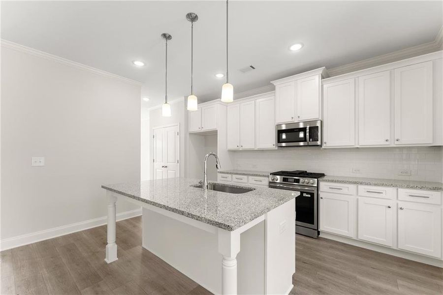 Furnished interior view inside a new home in , Dawsonville (Image 11).