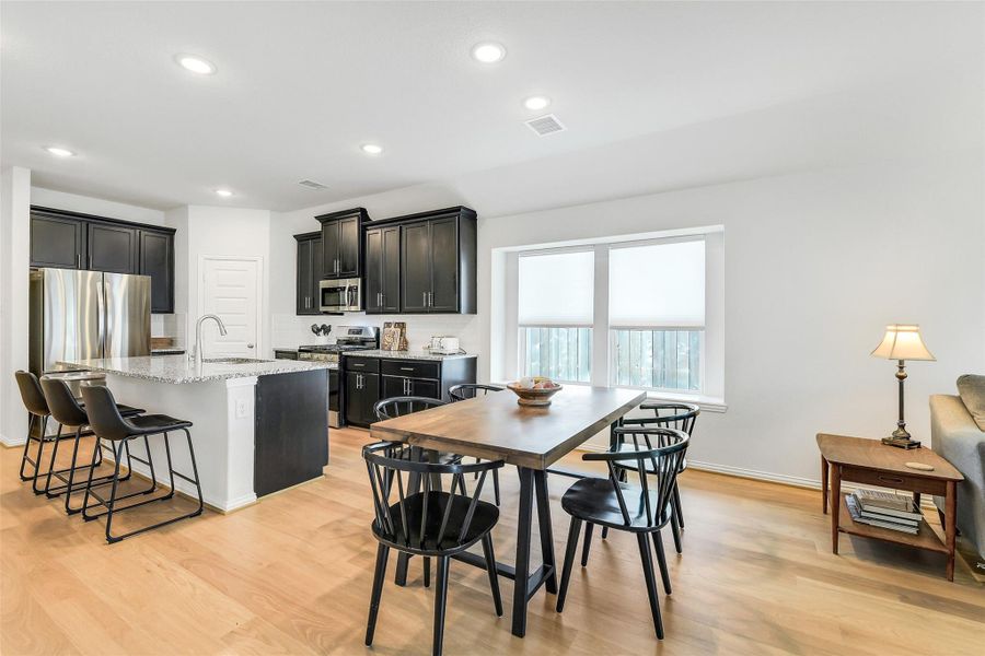 Furnished interior view inside a new home in Bridgeland Creekland Village, Cypress (Image 14). Furnished interior view inside a new home in Bridgeland Creekland Village, Cypress (Image 14).