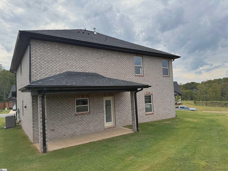 Exterior details and patio area of a home in Bracken Woods, Piedmont (Image 17).