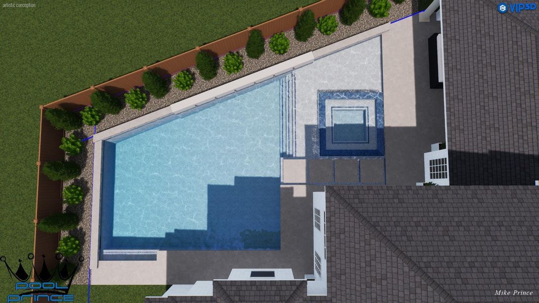 Pool Not included in price. Pool on the left side of back yard, leaving the entire right back yard wide open