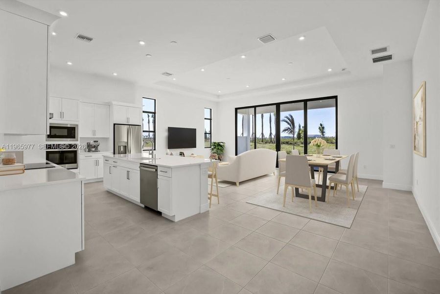 Furnished interior view inside a new home in , Port St. Lucie (Image 36).