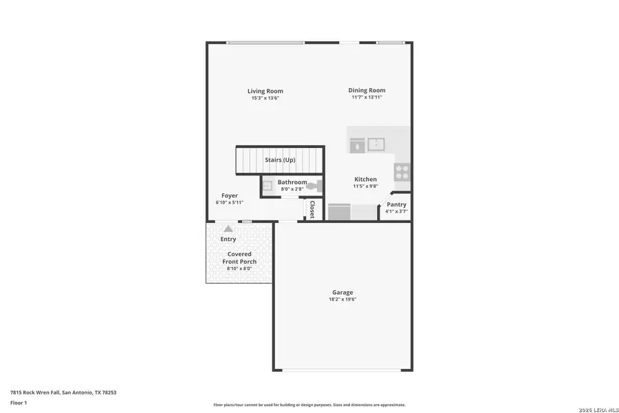 2D floor plan layout of this home in , San Antonio, TX (Image 5).