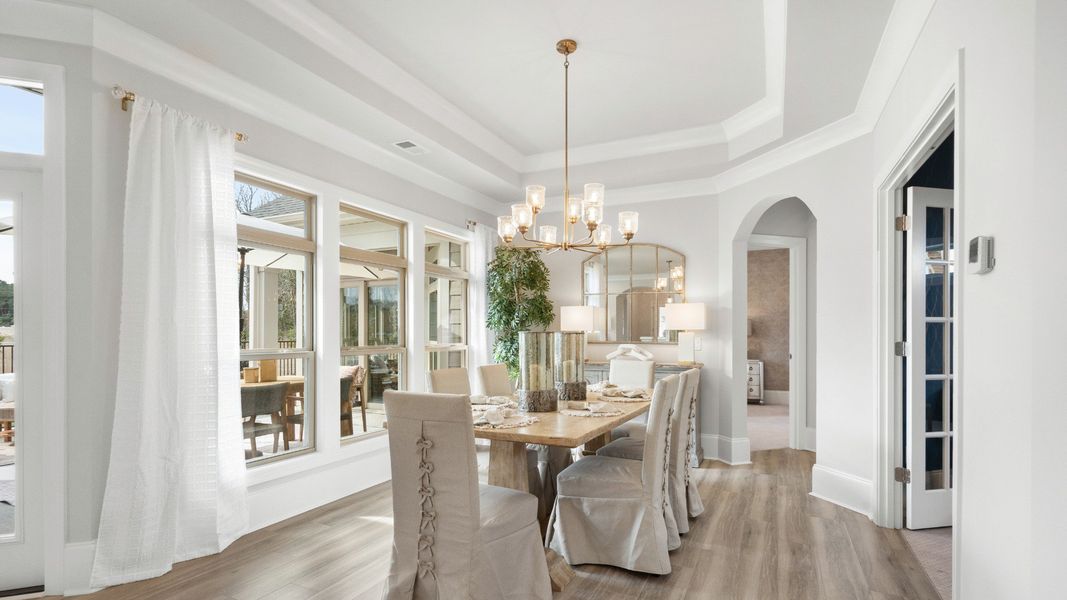 Representative furnished interior of a home built from the Portico by Epcon Communities in Courtyards by Carrell, Ocean Isle Beach (Image 15). Representative furnished interior of a home built from the Portico by Epcon Communities in Courtyards by Carrell, Ocean Isle Beach (Image 15).