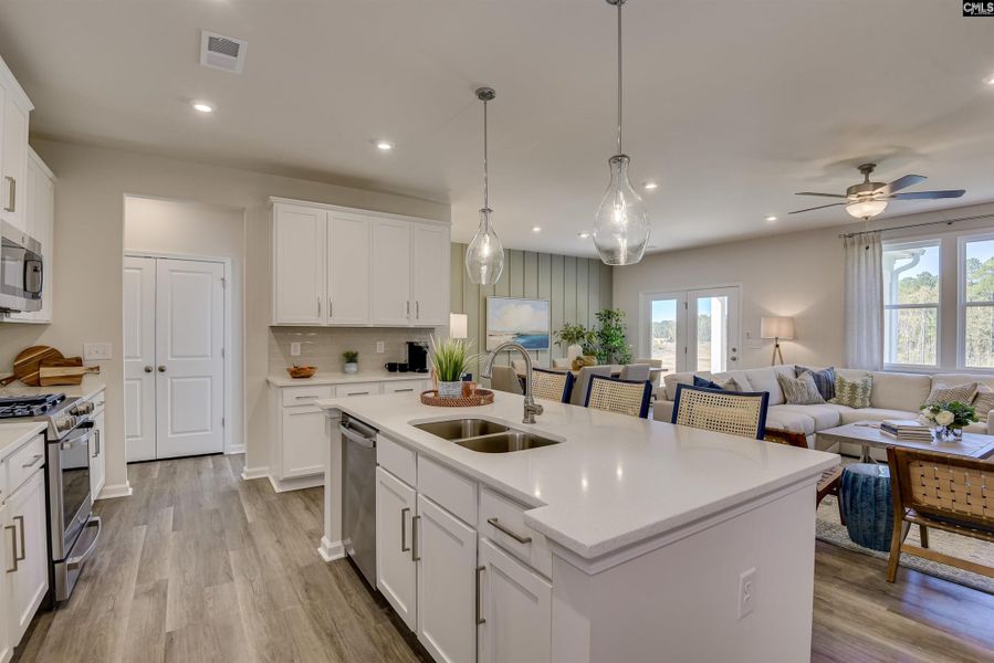 Furnished interior view inside a new home in Boykin Hills, Chapin (Image 7). Furnished interior view inside a new home in Boykin Hills, Chapin (Image 7).