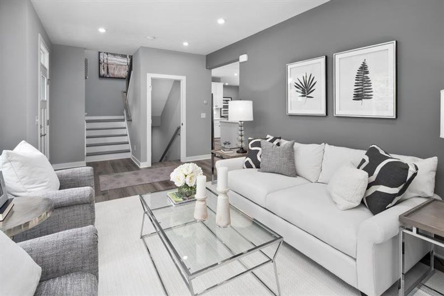 Representative furnished interior of a home built from the Roanoke by Ryan Homes in Muirwood, Murfreesboro (Image 18).