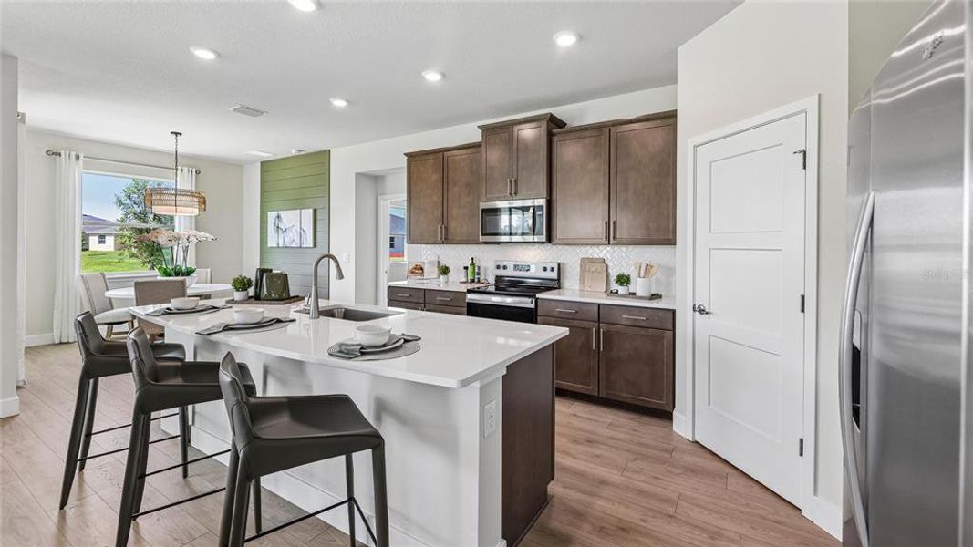 Furnished interior view inside a new home in Buchanan Trails, Newberry (Image 18).
