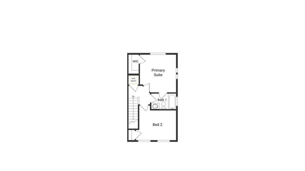 2D floor plan layout of this home in Banning Lewis Ranch, Colorado Springs, CO (Image 3).