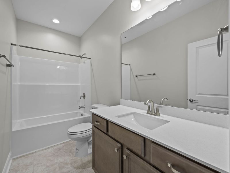 Furnished interior view inside a new home in The Villas at Langston Farms, Winterville (Image 16).
