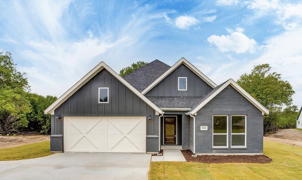 Representative exterior photo of a completed home built from the The Concho by Trinity Classic Homes in Covenant Park, Springtown, TX (Image 2). Representative exterior photo of a completed home built from the The Concho by Trinity Classic Homes in Covenant Park, Springtown, TX (Image 2).