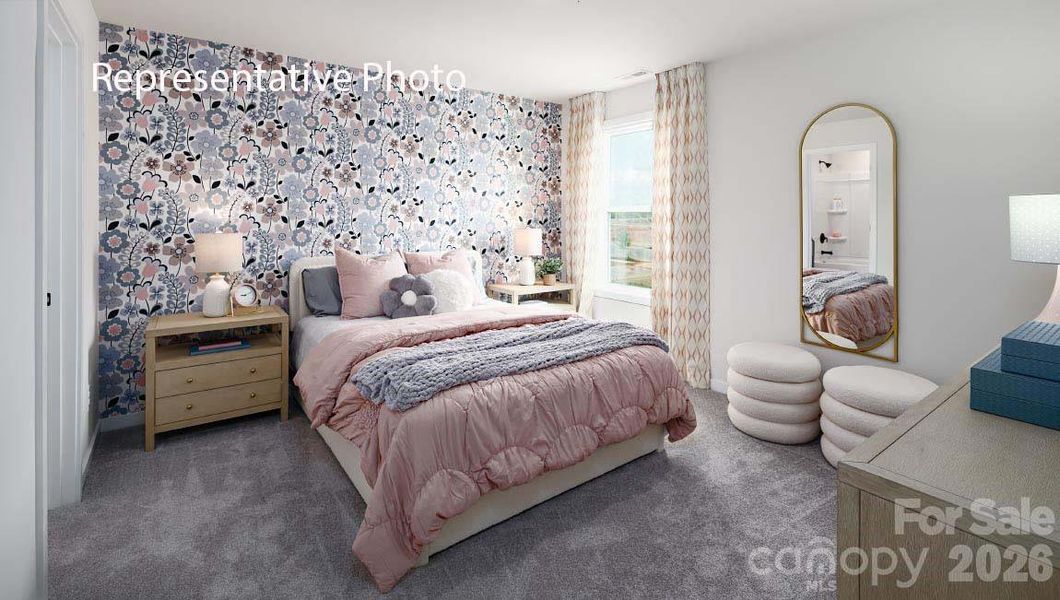 Furnished interior view inside a new home in Sanctuary at Southgate, Indian Trail (Image 37).