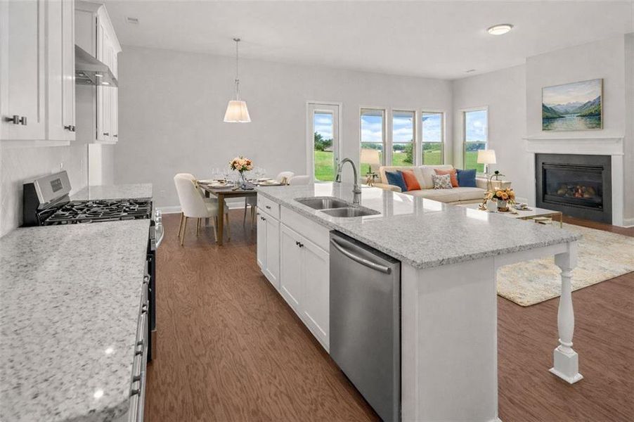 Furnished interior view inside a new home in Soleil Summit Chase, Snellville (Image 9).