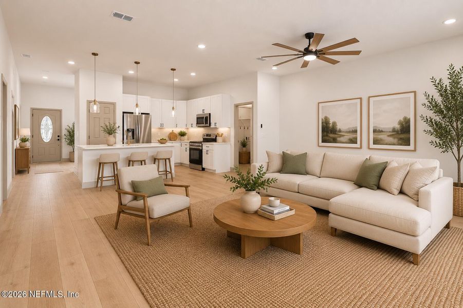 Furnished interior view inside a new home in , Orange Park (Image 12).