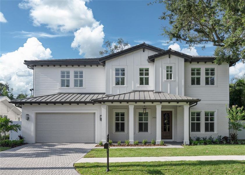 Front exterior of a new home in , St. Petersburg, FL, highlighting curb appeal (Image 2).