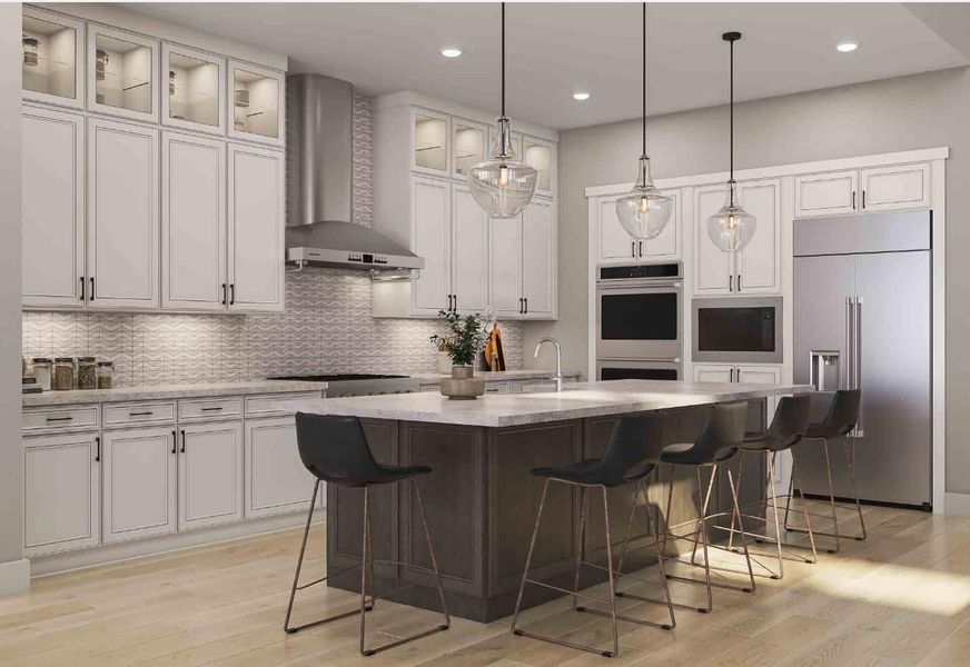 Furnished interior view inside a new home in Sienna 80′, Missouri City (Image 6).