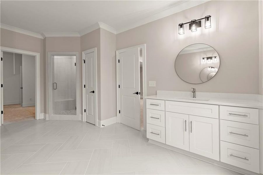 Furnished interior view inside a new home in , Canton (Image 12).