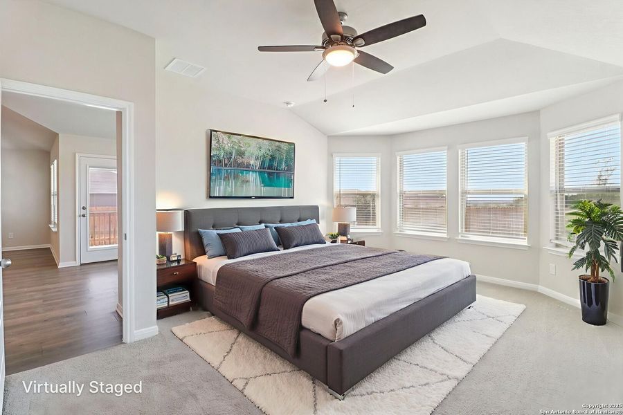 Furnished interior view inside a new home in Legendary Trails - Premier Series, Cibolo (Image 8). Furnished interior view inside a new home in Legendary Trails - Premier Series, Cibolo (Image 8).