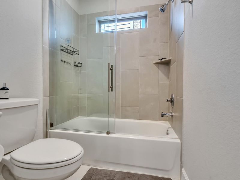 View of the shower