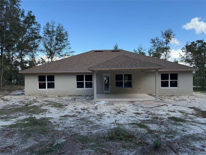 2557 sq ft model Craftsman Elevation.  Back covered patio