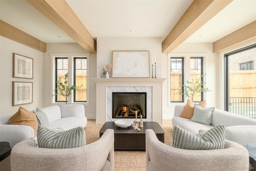 Furnished interior view inside a new home in , Denver (Image 5). Furnished interior view inside a new home in , Denver (Image 5).