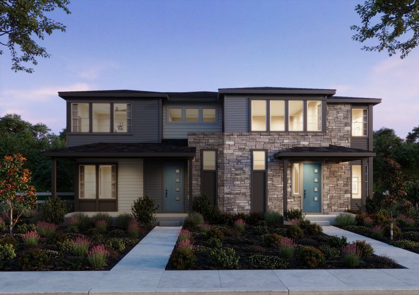 Representative exterior photo of a completed home built from the 1 by Trumark Homes in Trumark Homes at Sterling Ranch, Littleton, CO (Image 23).