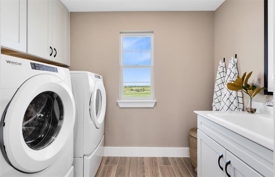 Furnished interior view inside a new home in Parkside Trails, Clermont (Image 37).