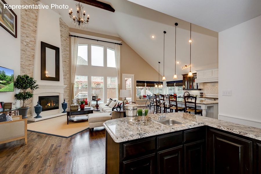 Representative furnished interior of a home built from the Downton Abbey by Grand Homes in Grand Oaks, Celina (Image 14).