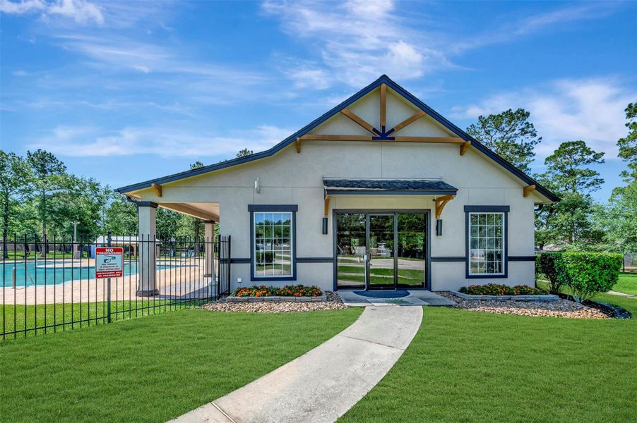Meet your neighbors at the community clubhouse.