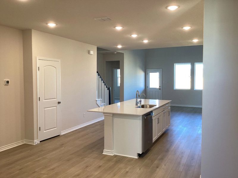 Furnished interior view inside a new home in The Homestead at Lariat, Liberty Hill (Image 5).