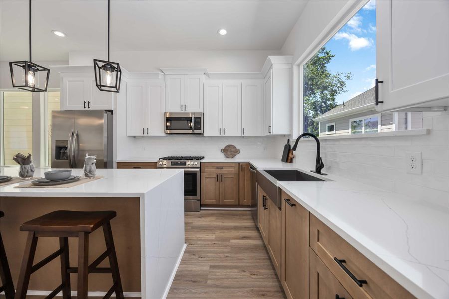 Furnished interior view inside a new home in , Houston (Image 17). Furnished interior view inside a new home in , Houston (Image 17).