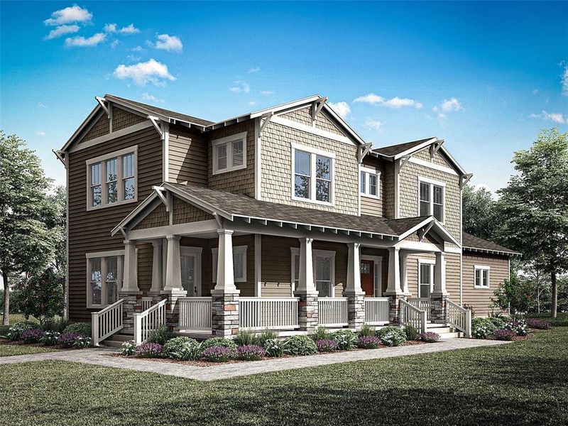 Architect's Rendering - Craftsman Elevation