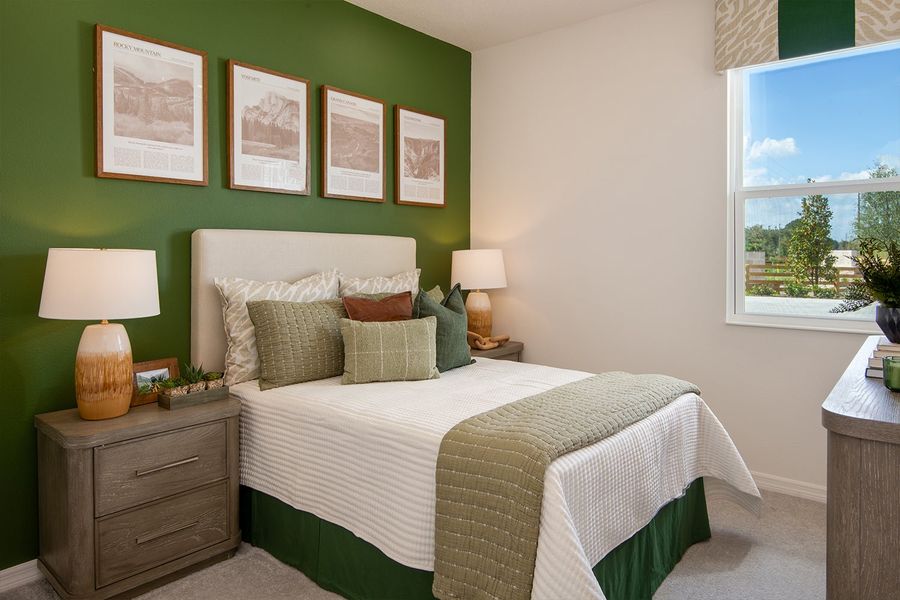 Representative furnished interior of a home built from the Spirit by Park Square Residential in Highfield at Twisted Oaks, Wildwood (Image 9).