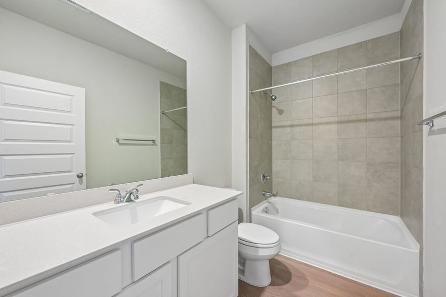 Furnished interior view inside a new home in Harrington Trails, New Caney (Image 12).