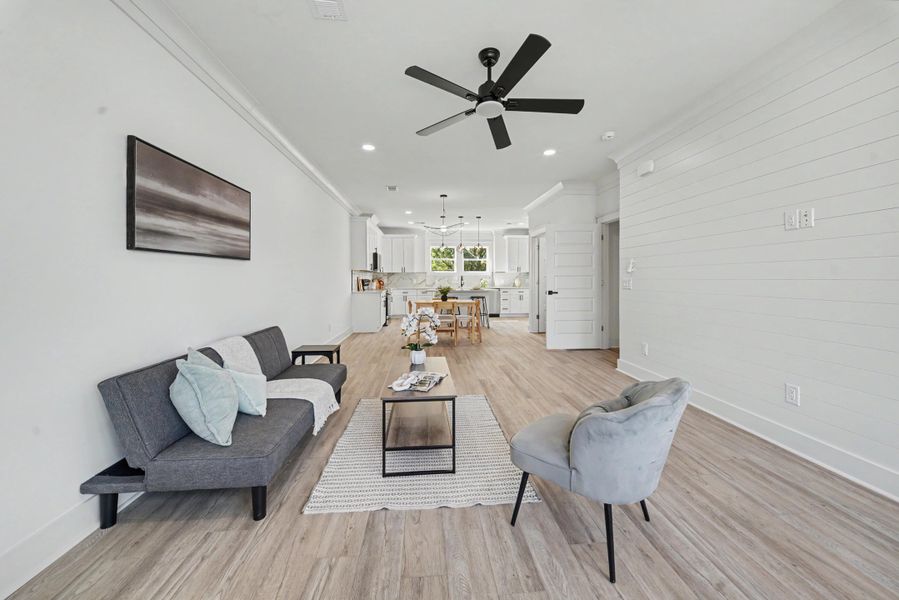 Furnished interior view inside a new home in , North Charleston (Image 10). Furnished interior view inside a new home in , North Charleston (Image 10).