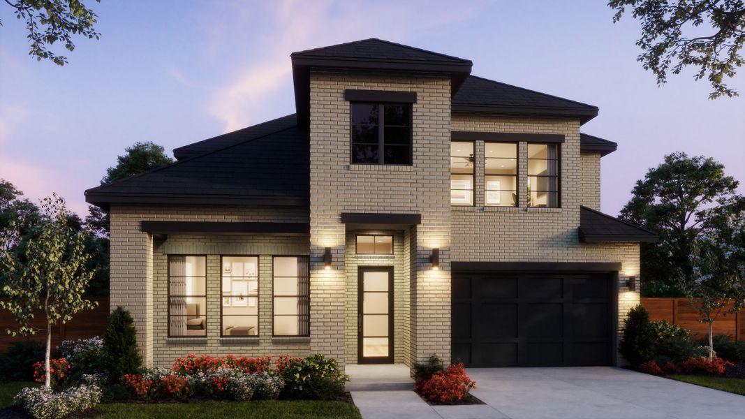Representative exterior photo of a completed home built from the Emerson by Southgate Homes in Painted Tree 50' Series, McKinney, TX (Image 20). Representative exterior photo of a completed home built from the Emerson by Southgate Homes in Painted Tree 50' Series, McKinney, TX (Image 20).