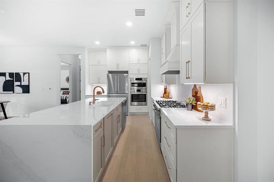 Notice the meticulous craftsmanship in every corner of this kitchen, where the finishes speak of thoughtful design, elevating the space with a touch of sophistication