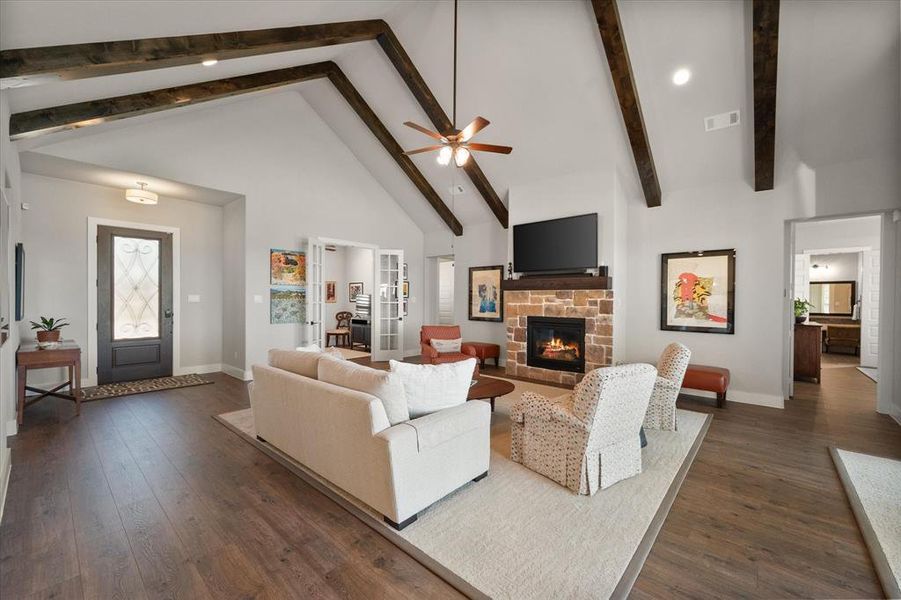 Furnished interior view inside a new home in , Fort Worth (Image 11). Furnished interior view inside a new home in , Fort Worth (Image 11).