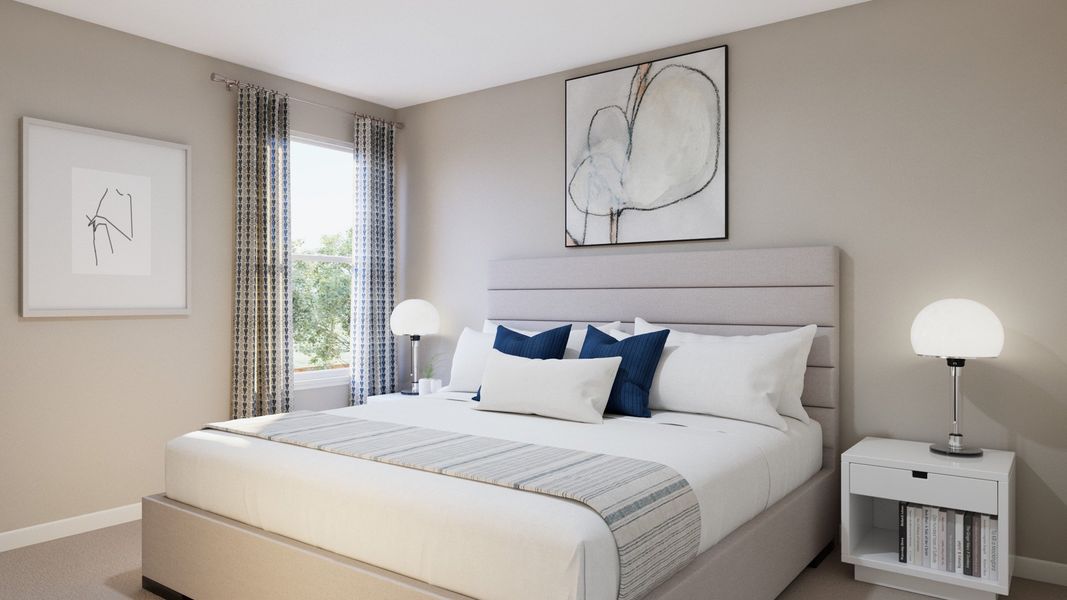 Representative furnished interior of a home built from the The Nottingham by Legend Homes in Townsend Reserve, Splendora (Image 19).