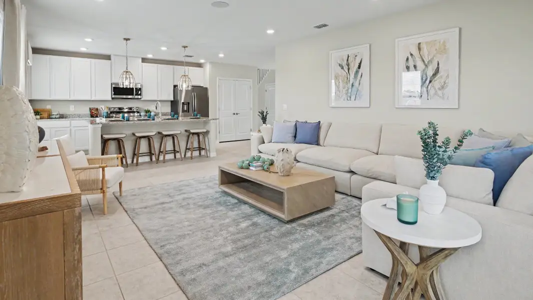 Furnished interior view inside a new home in Malabar Springs, Palm Bay (Image 7).