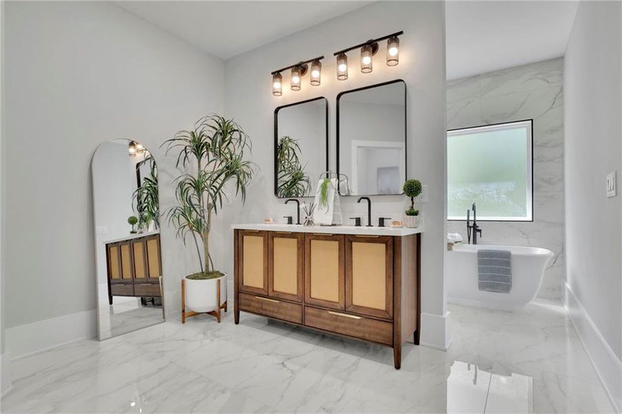 Furnished interior view inside a new home in , Kennesaw (Image 6).