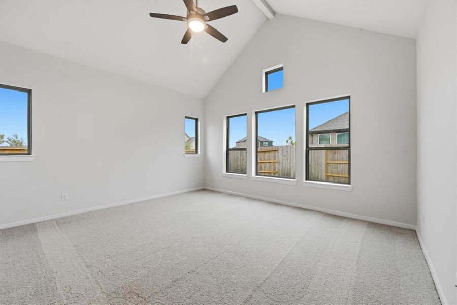 Spacious, unfurnished interior of a new home in Canterra Creek  60', Iowa Colony (Image 32).