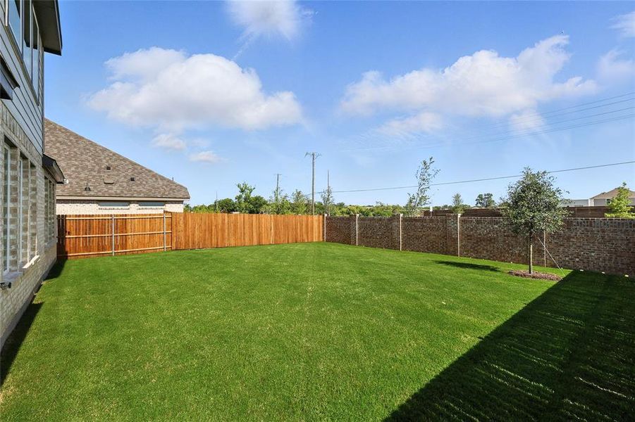 View of fenced backyard View of fenced backyard
