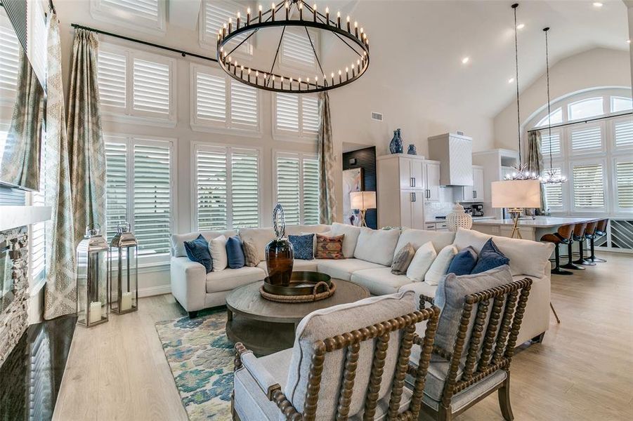 Furnished interior view inside a new home in Grand Braniff Park, Irving (Image 10).