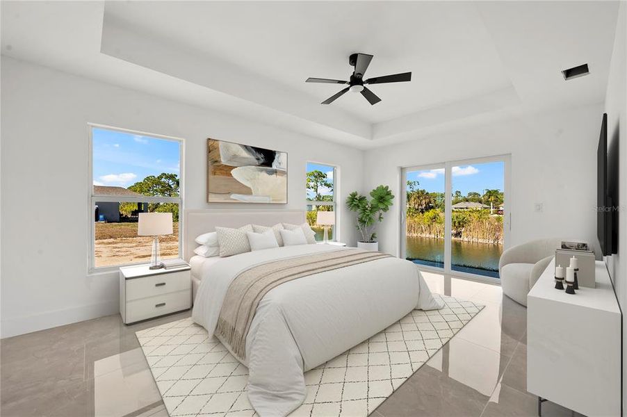 Furnished interior view inside a new home in , Cape Coral (Image 17).