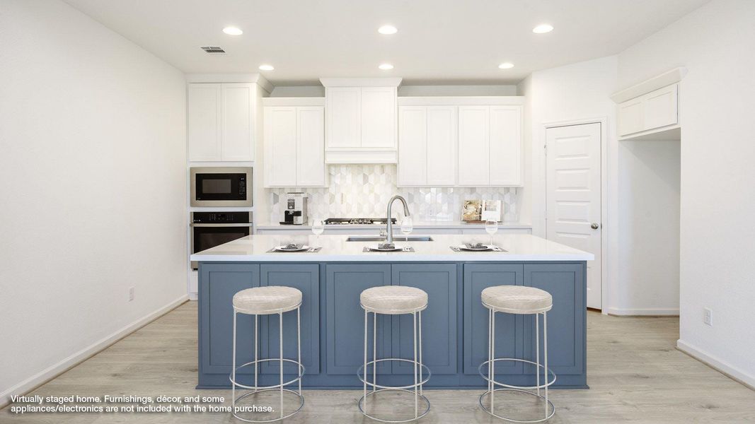 Furnished interior view inside a new home in Santa Rita Ranch Tierra Rosa, Liberty Hill (Image 3).