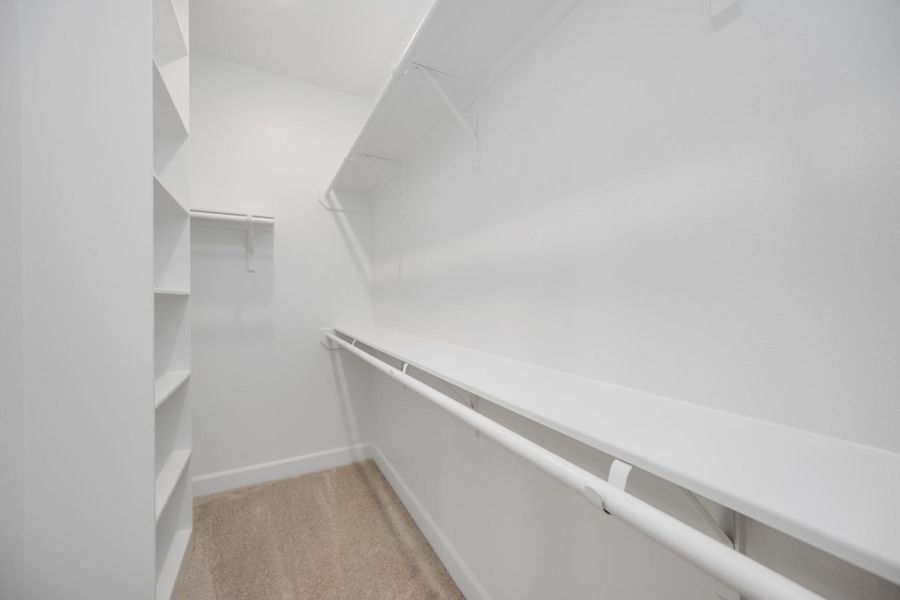 Walk-in closet number two? Yes, please. Whether you’re team minimal or full-on fashionista, there’s space to stay organized in style.