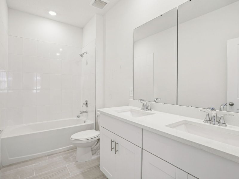 Furnished interior view inside a new home in Cyrene at Minneola - Villas, Minneola (Image 7).